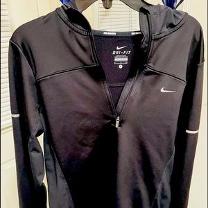 Nike dri fit hoodie with reflective detail